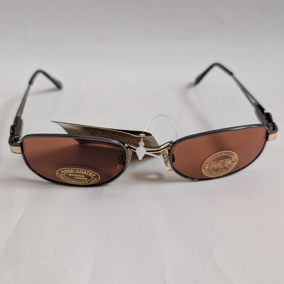 NWT True Vintage Bison style rectangular Coppermax Eyewear fashion sunglasses - Picture 1 of 10